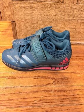 Adidas Powerlifting Sneakers with Pink Accents- men’s size 5.5, women’s size 7